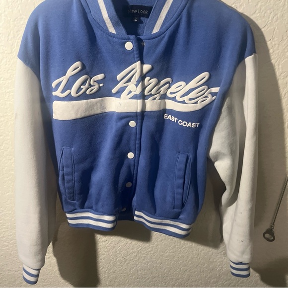 Dodger crop top and bomber jacket set size M - Picture 3 of 13